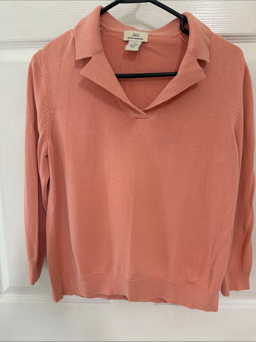 Brooks Brothers 346 Women’s Collared Knit Sweater Size L
